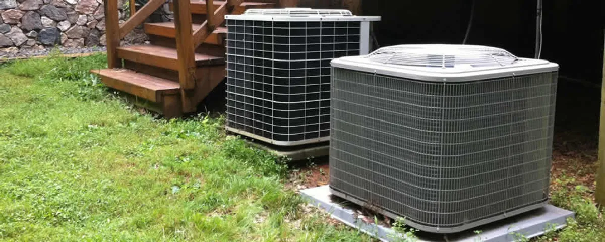 Heat pump installation and service units outside a home in Savannah, GA